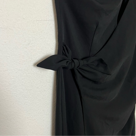 NWOT Amanda Uprichard Conetta Black One Shoulder Gown Maxi Dress Size XS - Picture 8 of 8
